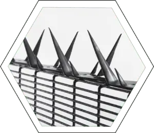 7612 Vista-Mesh Clear view anti-climb fence with Sabre Spike