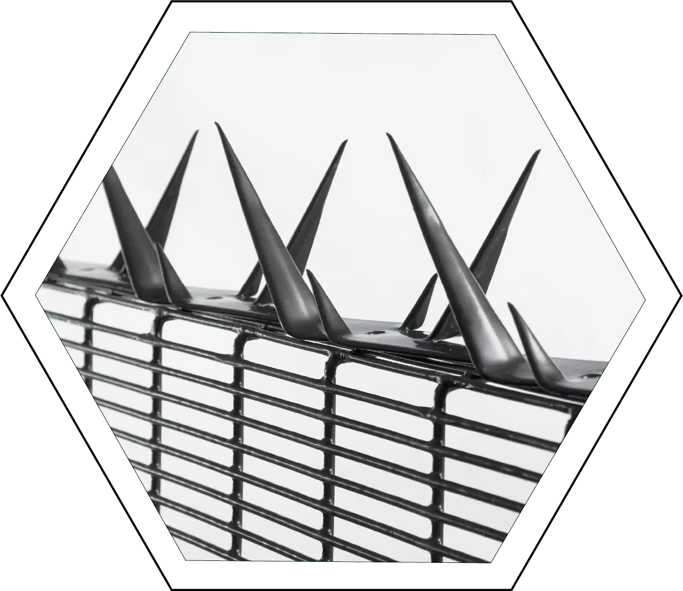 7612 Vista-Mesh Clear view anti-climb fence with Sabre Spike