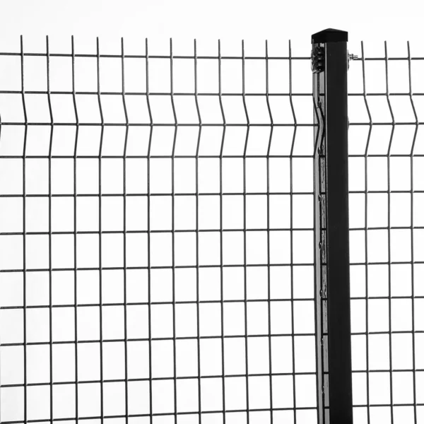 Black plascoat vista mesh clear view mesh fence 5076 aperture